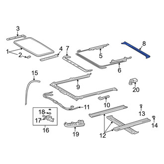 Toyota OE - Sunroof Drip Rail