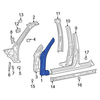 Toyota OE - Left Outer Body A-Pillar