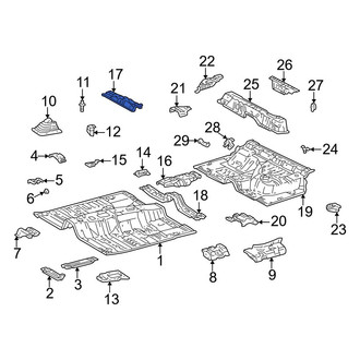 Toyota OE - Front Floor Pan Crossmember