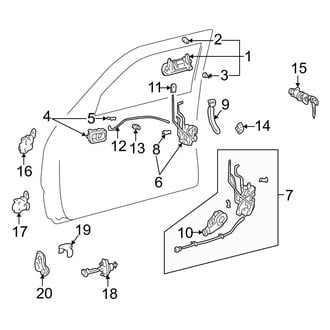 Toyota OE - Front Door - Lock & Hardware