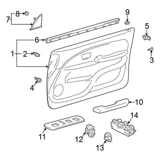 Toyota OE - Front Door - Interior Trim (Power Windows)