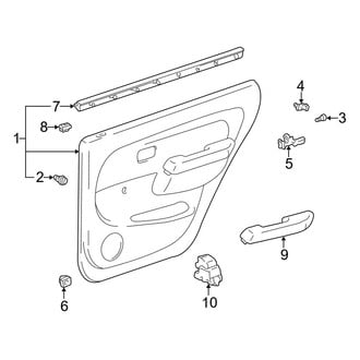 Toyota OE - Rear Door - Interior Trim
