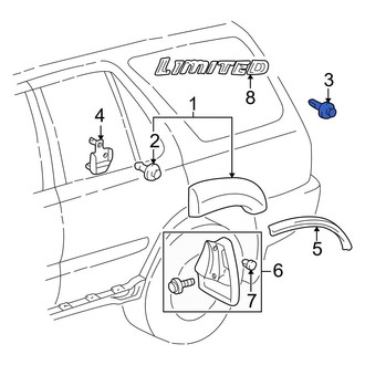 Toyota OE - Rear Fender Flare Clip