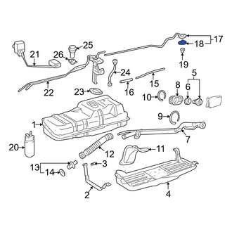 Toyota OE - Fuel Tank Vent Hose Gasket