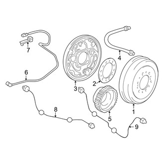 Toyota OE - Rear Suspension - Brake Components