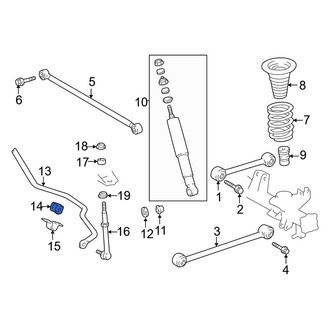 Toyota OE - Rear Suspension Stabilizer Bar Bushing