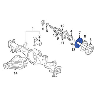 Toyota OE - Rear Differential Drive Pinion Oil Deflector