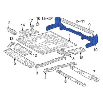Toyota OE - Rear Inner Floor Pan Crossmember