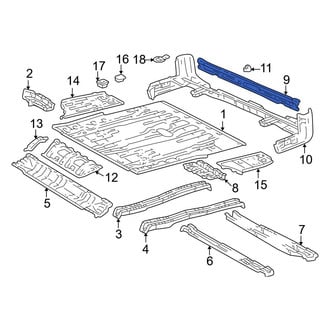 Toyota OE - Rear Outer Floor Pan Crossmember