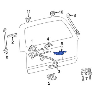 Toyota OE - Rear Outer Liftgate Latch Handle