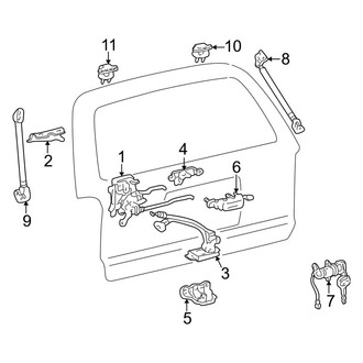 Toyota OE - Lift Gate - Lock & Hardware
