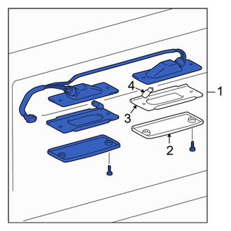 Toyota OE - Rear License Plate Light Assembly