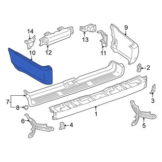 Toyota OE - Rear Left Bumper Extension