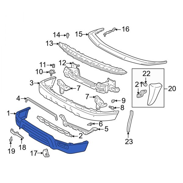 Toyota OE 5391135911 Front Valance Panel