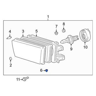 Toyota OE - Lower Headlight Grommet