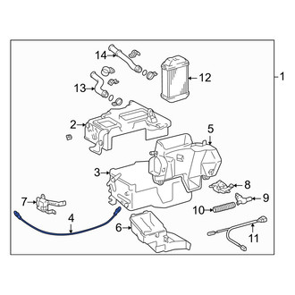 Toyota OE - HVAC Blower Control Cable