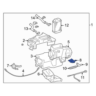 Toyota OE - HVAC Air Inlet Door Actuator