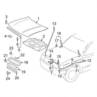 2000 Toyota 4runner Oem Body Hoods — Carid.com