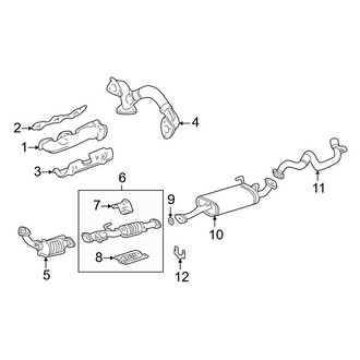 Toyota OE - Exhaust System - Exhaust Components (California Emissions), (3.4L)