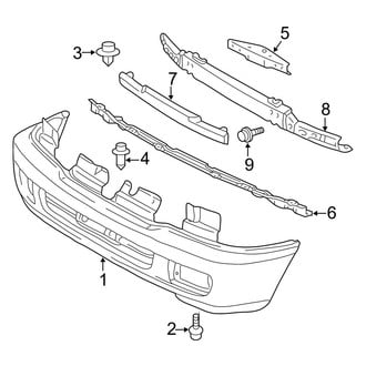 Toyota OE - Front Bumper - Bumper & Components