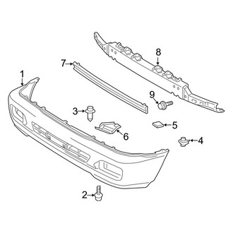 Toyota OE - Front Bumper - Bumper & Components