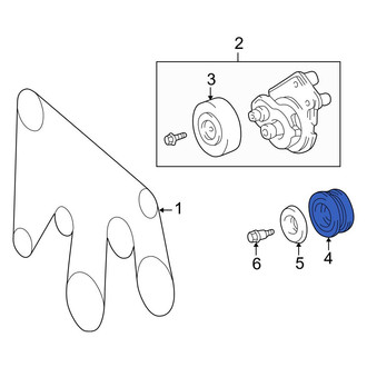 Toyota OE - Accessory Drive Belt Idler Pulley