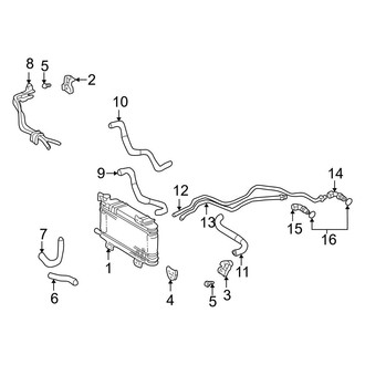 Toyota OE - Cooling - Trans Oil Cooler