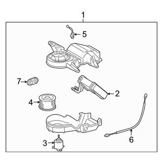 Toyota OE - Air Conditioner & Heater - Heater Components (Rear)