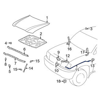 Toyota OE - Front Hood Release Cable