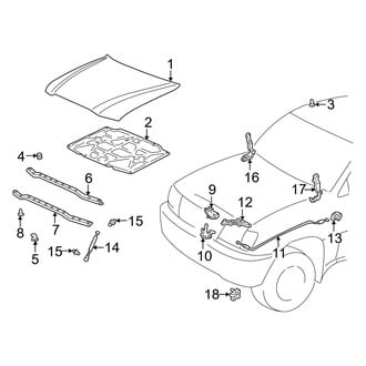 Toyota OE - Hood & Components