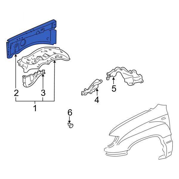 Fender Apron Reinforcement