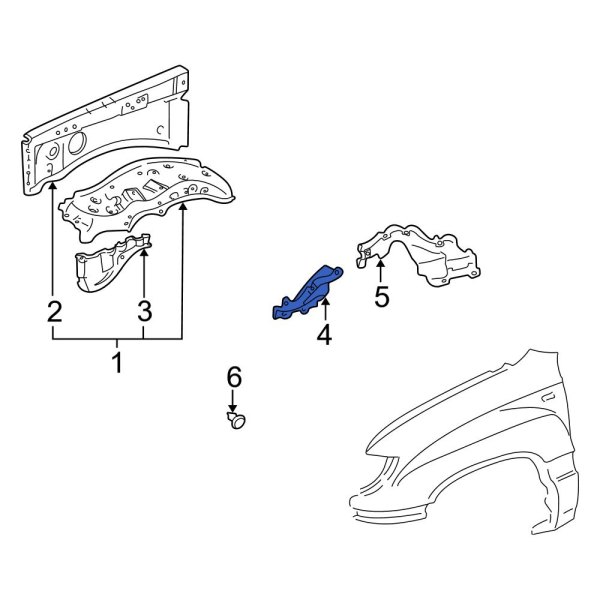 Fender Apron Seal