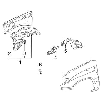 Toyota OE - Fender - Structural Components & Rails