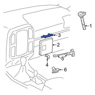 Toyota OE - Upper Engine Control Module (ECM) Bracket