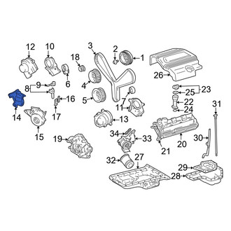 Toyota OE - Center Right Engine Timing Cover