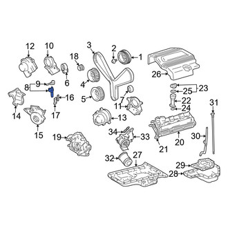 Toyota OE - Engine Timing Belt Tensioner