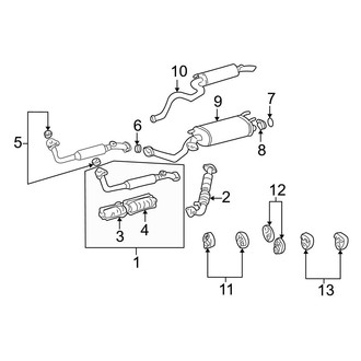 Toyota OE - Exhaust System - Exhaust Components (Base)