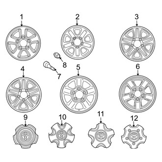 Toyota OE - Wheels - Covers & Trim
