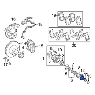 Toyota OE - Front Axle Hub Flange