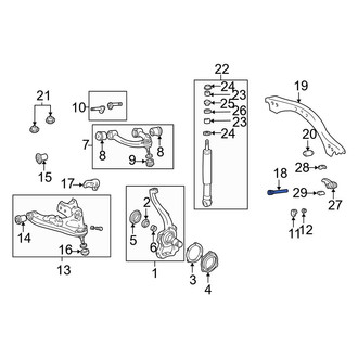Toyota OE - Front Left Torsion Bar