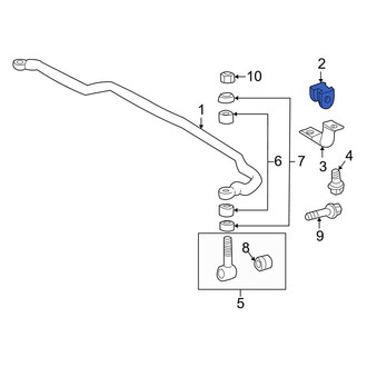 Toyota OE - Front Suspension Stabilizer Bar Bushing