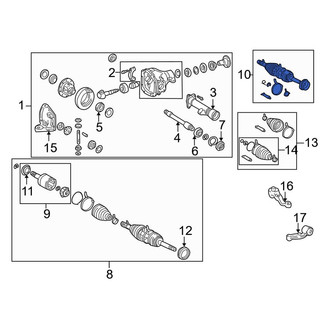 Toyota OE - Front Right CV Axle Assembly