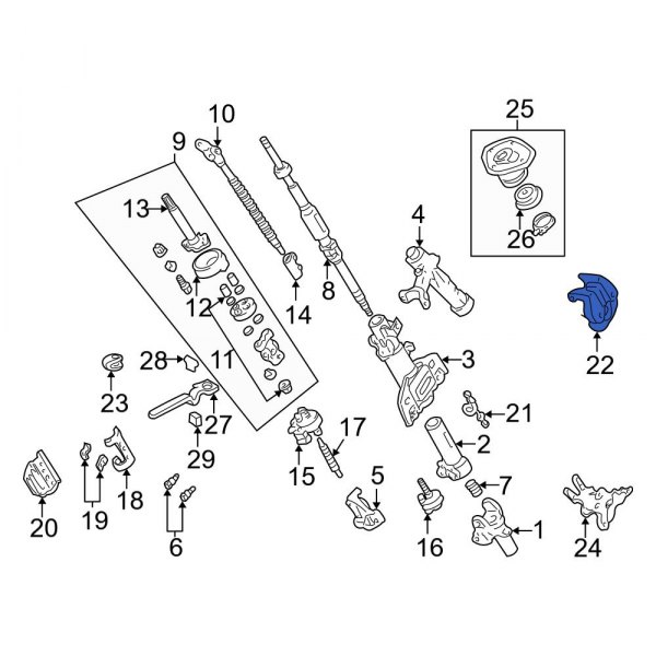 Steering Column Housing Support