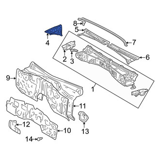 Toyota OE - Left Cowl Side Panel