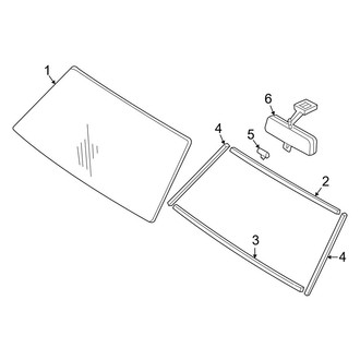 Toyota OE - Windshield - Glass