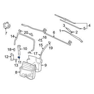 Toyota OE - Washer Fluid Reservoir Filler Pipe Grommet
