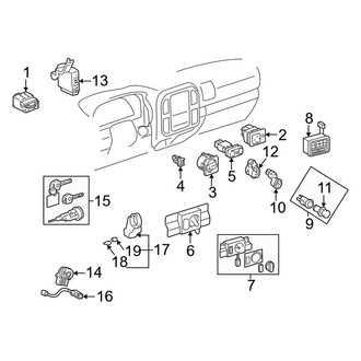 Toyota OE - Instrument Panel - Switches