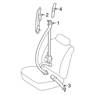 Toyota OE - Restraint Systems - Front Seat Belts