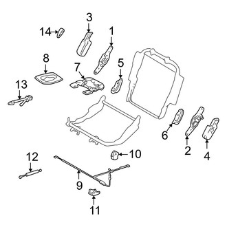 Toyota OE - Seats & Tracks - Tracks & Components (2nd Row Seat)