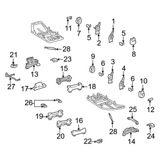 Toyota OE - Seats & Tracks - Tracks & Components (3rd Row Seat)
